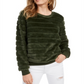 Moletom Crave Fame Junior's Faux Fur Verde Tamanho M