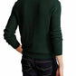 Suéter Polo Ralph Lauren Masculino de Algodão com Zíper de 1/4 Verde Tamanho Médio