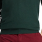 Suéter Polo Ralph Lauren Masculino de Algodão com Zíper de 1/4 Verde Tamanho Médio