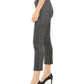 Calça Cropped Xadrez Feminina Michael Kors Preta Tamanho Pequeno M
