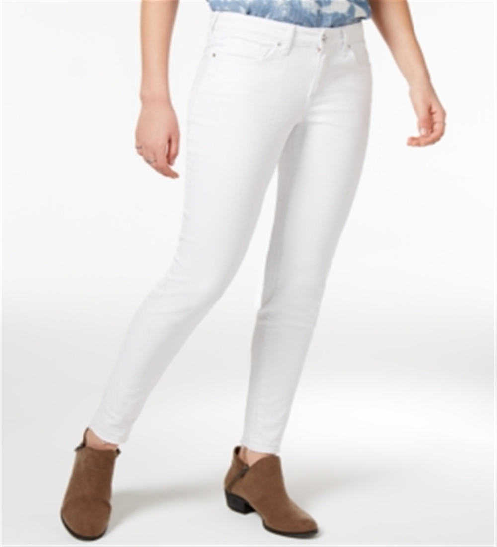 Calça jeans feminina William Rast The Perfect Skinny Released Hem, branca, tamanho 25