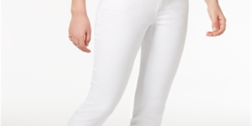 Calça jeans feminina William Rast The Perfect Skinny Released Hem, branca, tamanho 25