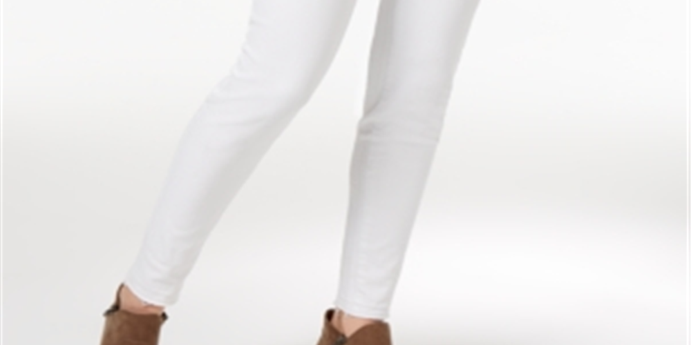 Calça jeans feminina William Rast The Perfect Skinny Released Hem, branca, tamanho 25