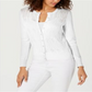 Cardigan de malha Pointelle feminino Charter Club, branco, tamanho M