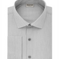 Camisa social masculina Kenneth Cole com botões e punho francês, cinza, tamanho 34x35