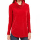 Suéter feminino de chenille com gola alta estilo &amp; co, vermelho, tamanho extrapequeno