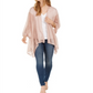 INC International Concepts Feminino Knit Ruana Jaket Rosa Tamanho único