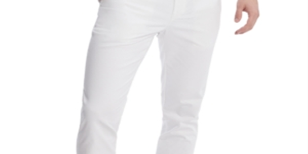 Calça Chino Tommy Hilfiger Slim Fit Caqui Masculina Branca Tamanho 36/32