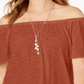 Blusa conversível ombro a ombro estilo &amp; co feminina laranja tamanho grande