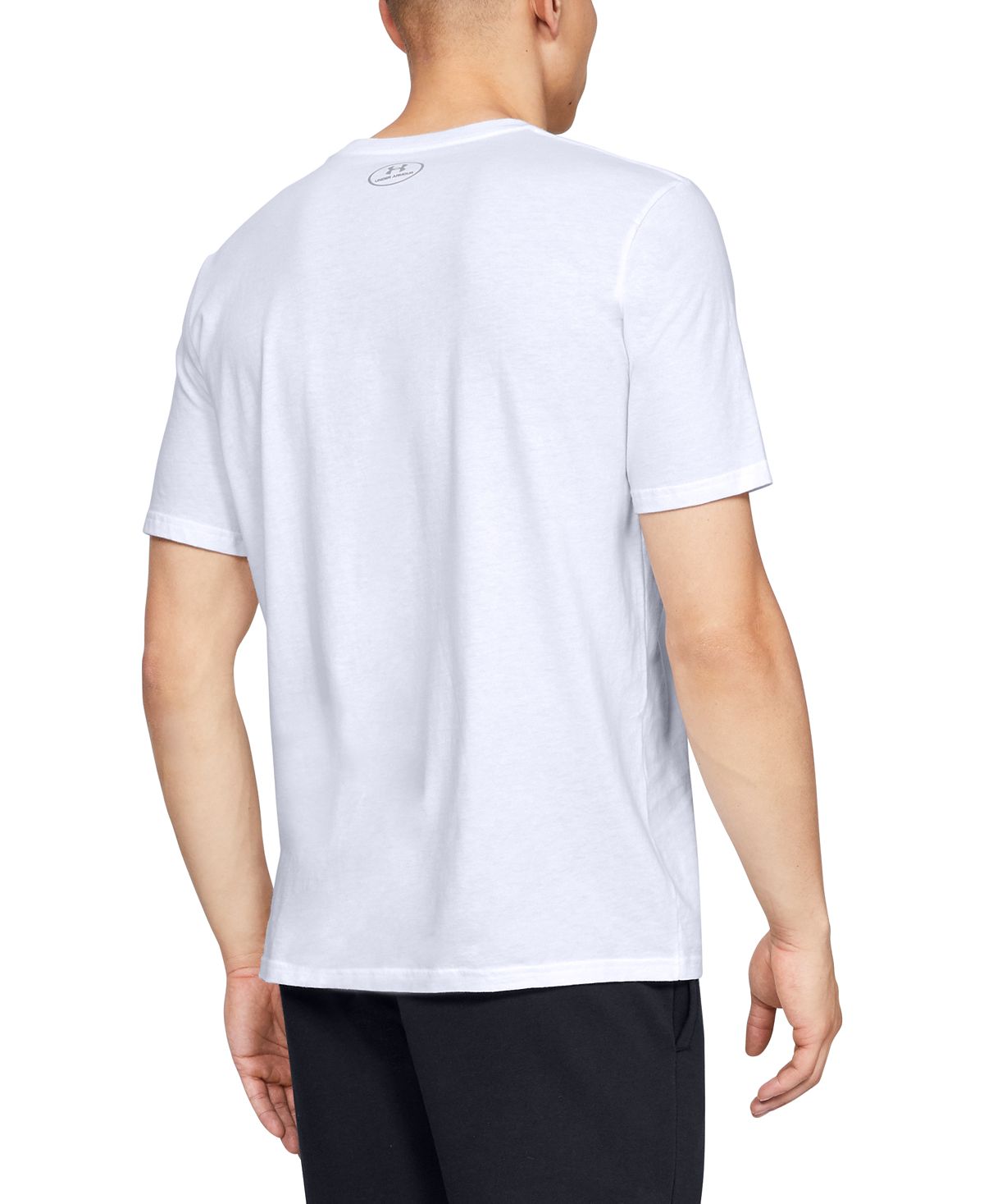 Camiseta Under Armour Football Field Masculina Camiseta Branca Estampada Tamanho P