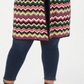 Cardigan feminino plus size com estampa chevron metálica e abertura frontal, Inc International Concepts, rosa, tamanho 2X