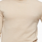 Calvin Klein Masculino Mesclado Manga Longa Gola Alta Ajuste Clássico Suéter Marrom Tamanho XX-G
