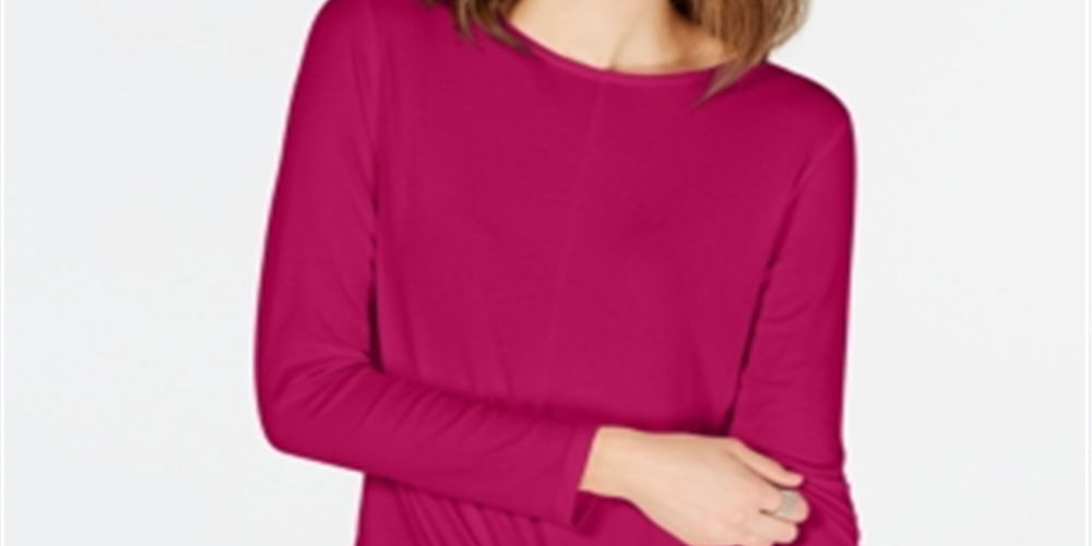 Top Twisted Feminino INC International Concepts Rosa Tamanho Grande