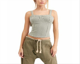 Camiseta feminina Sunflower da Free People - Combinação Marfim, Branca, Tamanho G