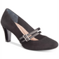 Giani Bernini Sapatos Mary Jane Fechados em Couro Vallay Feminino Preto Tamanho 7M