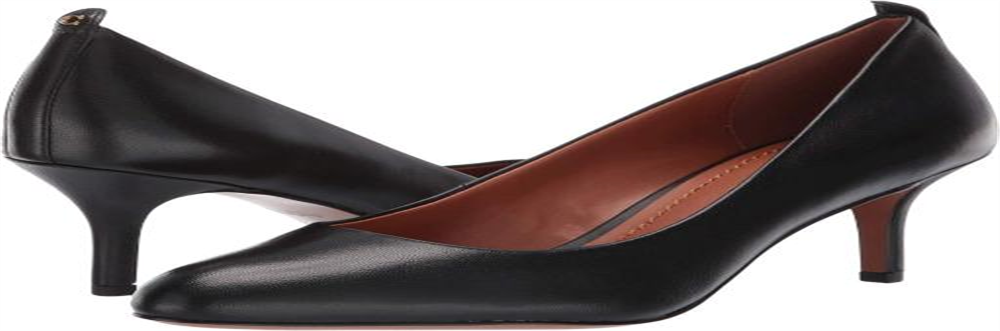 Coach Sue Sue Suede Round Toe Classic Pump Feminino Azul Escuro Tamanho 7,5 B