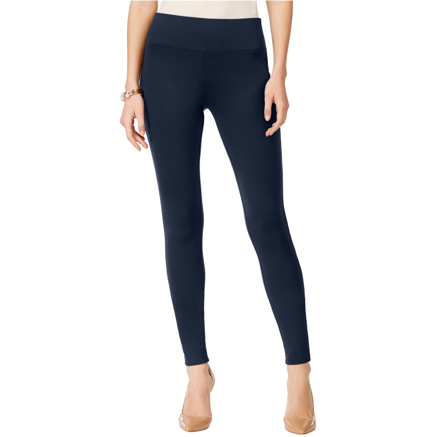 Calça legging casual feminina Ponte da INC International Concepts, azul, tamanho 2