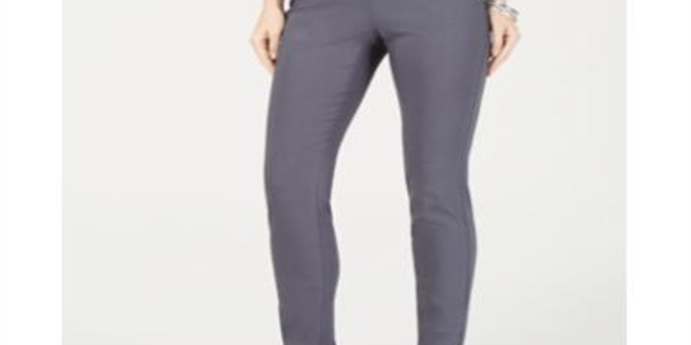 Calça skinny Alfani feminina com controle de barriga, tamanho 2, azul
