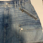 Minissaia Jeans Avenue Defaded Feminina Free People Azul Tamanho 30