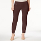 Calça skinny Alfani feminina com controle de barriga, tamanho 0, marrom, pequena