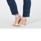 Calça jeans feminina justa Bristol bordada Charter Club, lavagem azul báltica, tamanho 16
