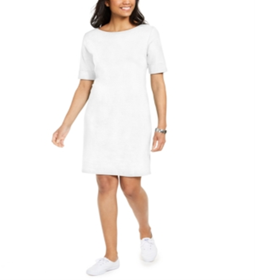 Vestido Karen Scott com bainha acima do joelho, branco, tamanho XS