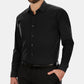 Camisa social masculina Kenneth Cole Big &amp; Tall Classic Fit, preta, tamanho 34-35