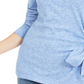 Blusa feminina Inc International Concepts com amarração lateral, azul-tinta, tamanho P