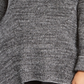 Suéter feminino estilo &amp; co plus size com acabamento em pointelle cinza tamanho 0X