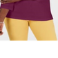 Karen Scott Blusa feminina de algodão com decote em V e ilhós, roxa, tamanho pequeno G