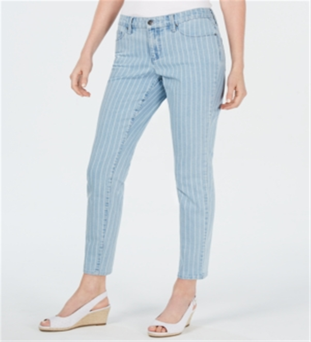 Calça jeans skinny feminina Charter Club Bristol Tummy Control, azul, tamanho 12