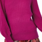 Suéter feminino Charter Club Pure Cashmere com mangas bufantes, vinho, tamanho grande