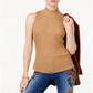 Suéter feminino com gola falsa INC International Concepts marrom tamanho pequeno