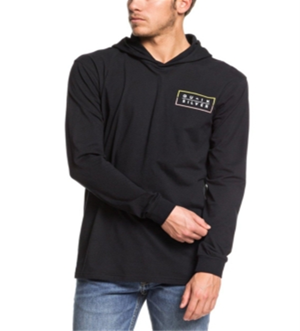 Moletom com capuz Quiksilver Clued Up Masculino Preto Tamanho Grande