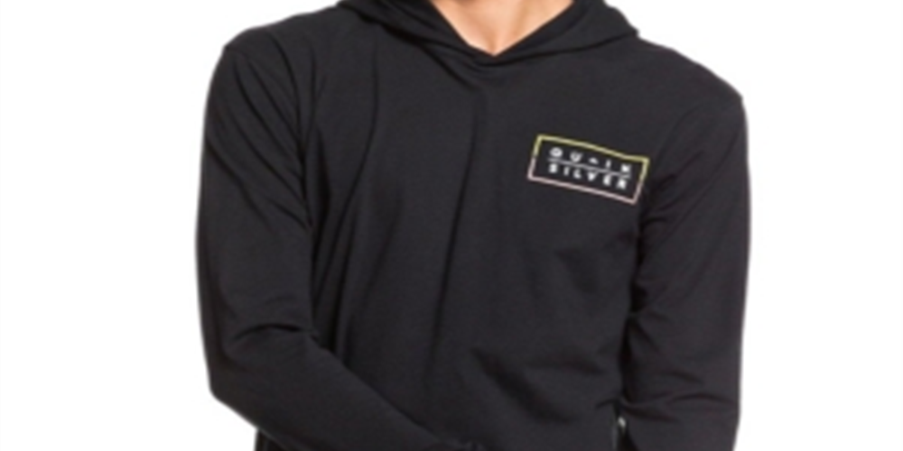 Moletom com capuz Quiksilver Clued Up Masculino Preto Tamanho Grande