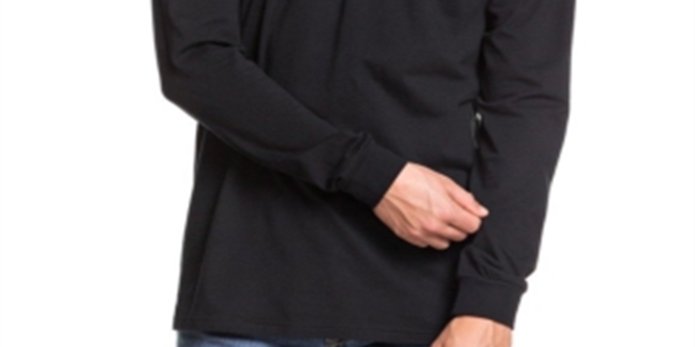 Moletom com capuz Quiksilver Clued Up Masculino Preto Tamanho Grande