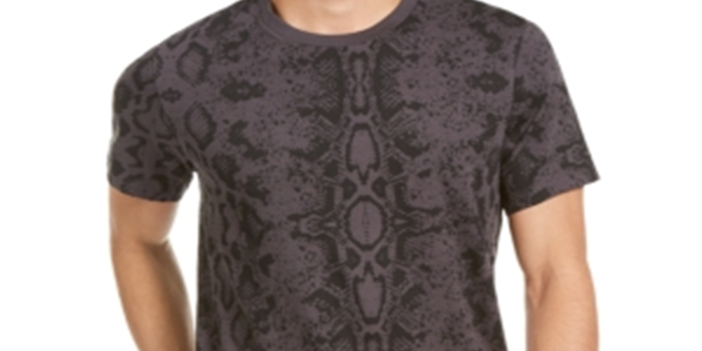 Camiseta Guess Masculina Estampada Python Cinza Tamanho P