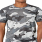 Camiseta Nike Dri-fit Camo Training Masculina Cinza Tamanho P