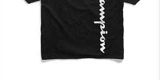 Camiseta de pijama masculina Champion de algodão, preta, tamanho pequeno
