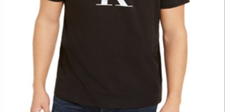 Camiseta Calvin Klein Masculina Jeans com Logotipo Metálico em Algodão - Preta Tamanho XX-G