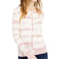 Suéter feminino de manga comprida com tie-dye INC International Concepts, rosa, tamanho pequeno