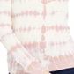 Suéter feminino de manga comprida com tie-dye INC International Concepts, rosa, tamanho pequeno