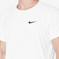 Camisa de natação Nike Hydroguard masculina, branca, tamanho P/P