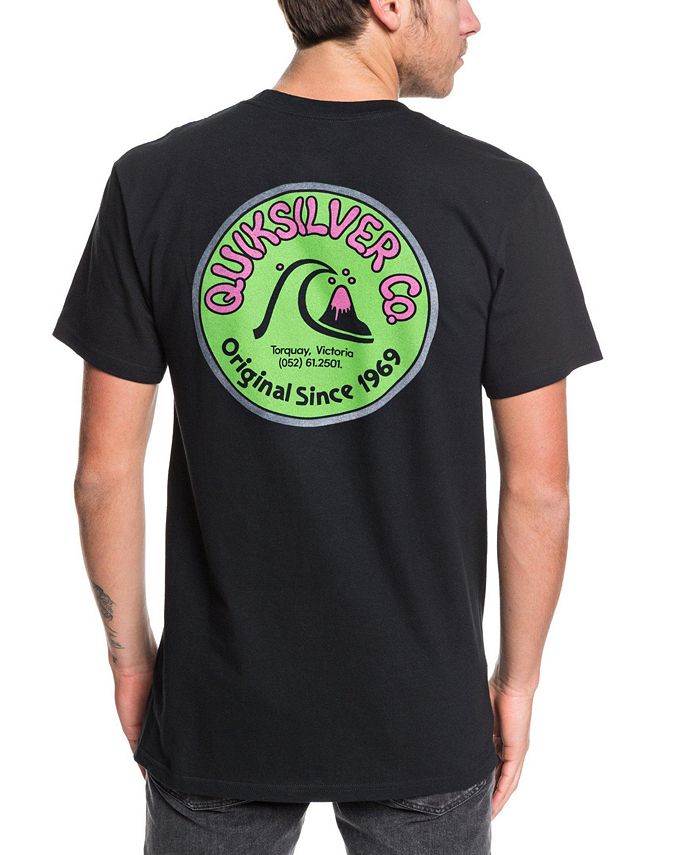 Camiseta Quiksilver Daily Wax Manga Curta Masculina Preta Tamanho P