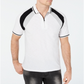 Camiseta polo masculina colorblocked da INC International Concepts, branca, tamanho XX-G