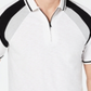 Camiseta polo masculina colorblocked da INC International Concepts, branca, tamanho XX-G