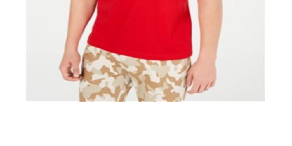Camiseta masculina com estampa de pássaro metálico da INC International Concepts, vermelha, tamanho médio
