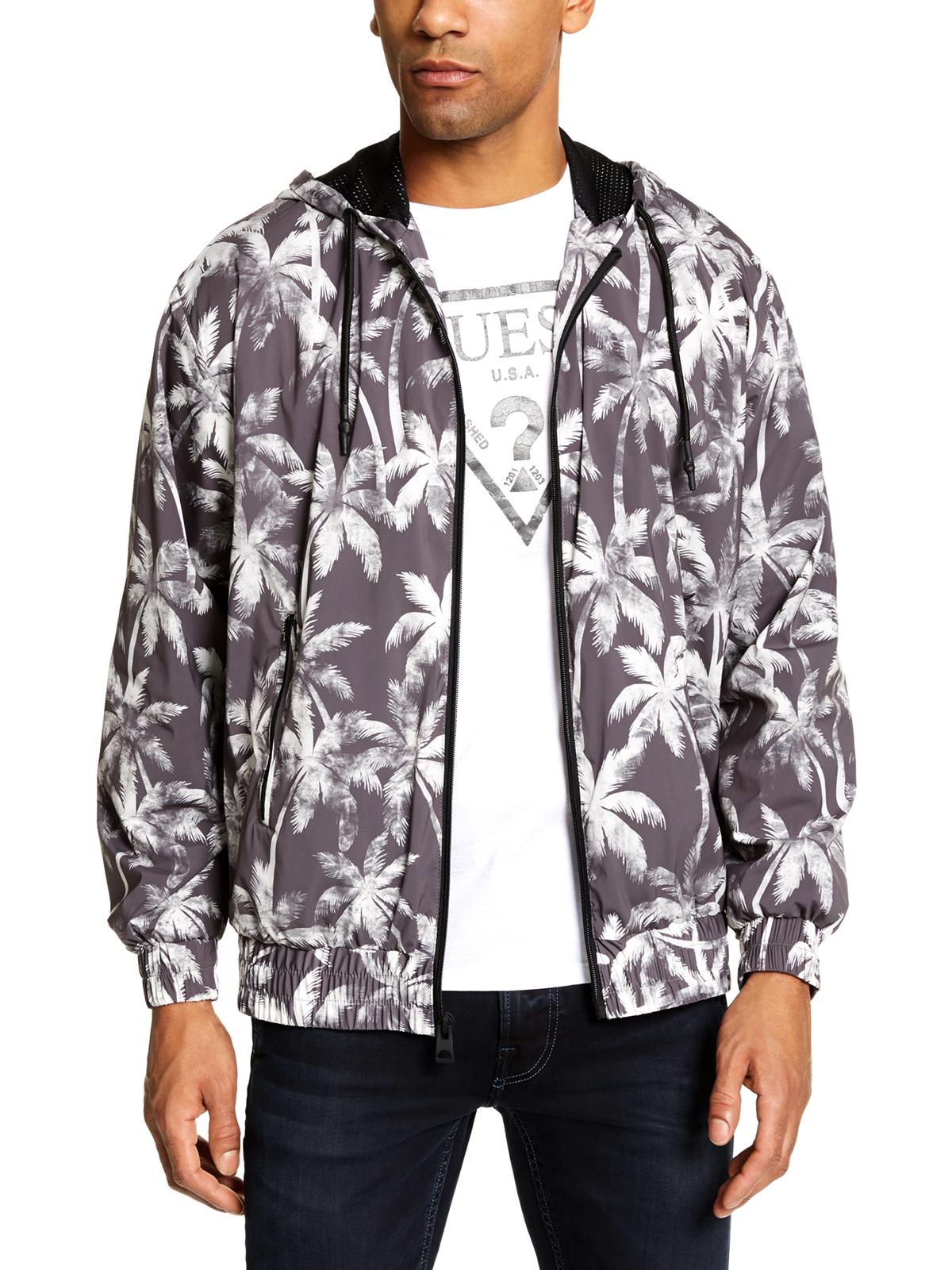 Jaqueta corta-vento masculina Guss cinza tamanho extragrande