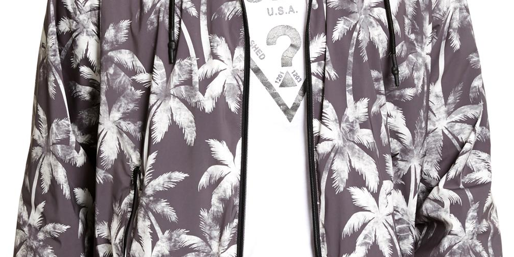 Jaqueta corta-vento masculina Guss cinza tamanho extragrande