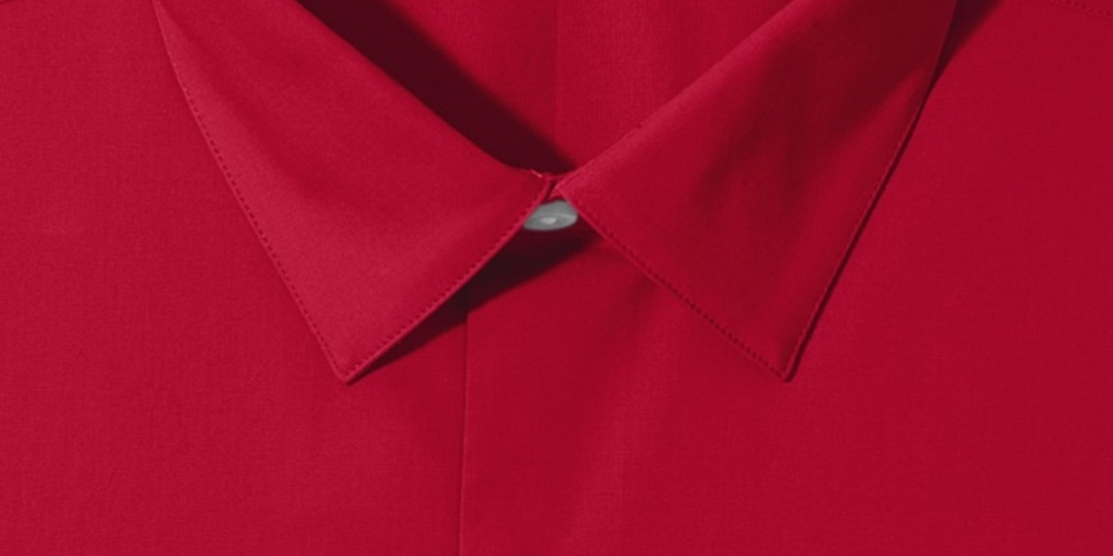 Camisa social masculina Alfani Spectrum Slim Fit com botões, vermelha, tamanho 16"-16,5" gola 34"-35" manga.